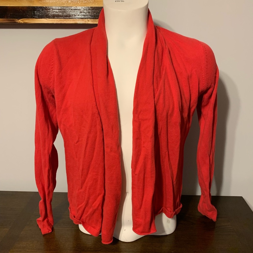 Red/orange cardigan